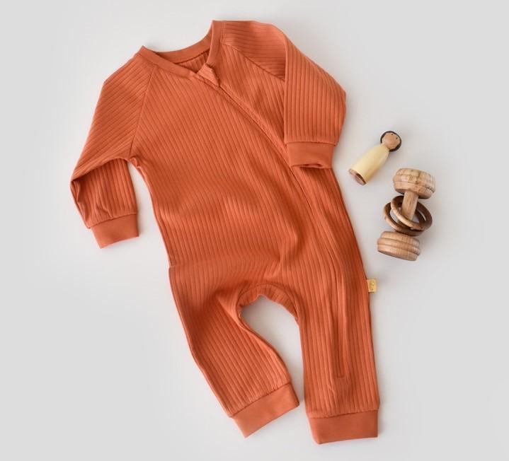 BabyCosy Strampler mit Reissverschluss. langarm (80)