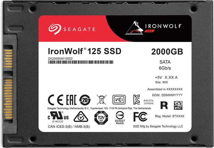 Actual product image Seagate IronWolf 125 (2000 GB, 2.5")
