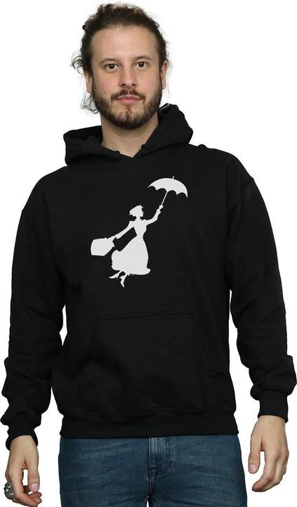 Immagine prodotto Disney Mary Poppins Flying Silhouette Felpa con Cappuccio Uomo (M)
