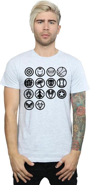 Actual product image Mens Avengers Infinity War Icons Assemble T-Shirt (L)