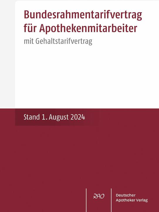 Produktbild Bundesrahmentarifvertrag für Apothekenmitarbeiter (Deutsch, 2024)