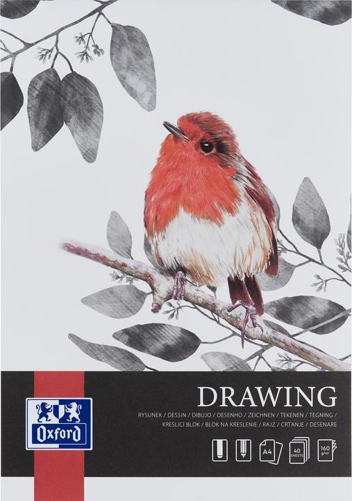 Oxford Drawing pad (A4, Plain, Soft cover)
