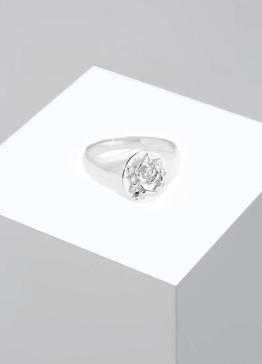 Actual product image Elli Siegelring Rose 80s Look (54, 925 Silver)