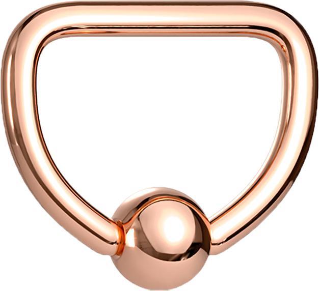 Immagine prodotto Star Piercing Anello Micro Ball Closure oro rosa D (Acciaio chirurgico 316L, senza ottone)
