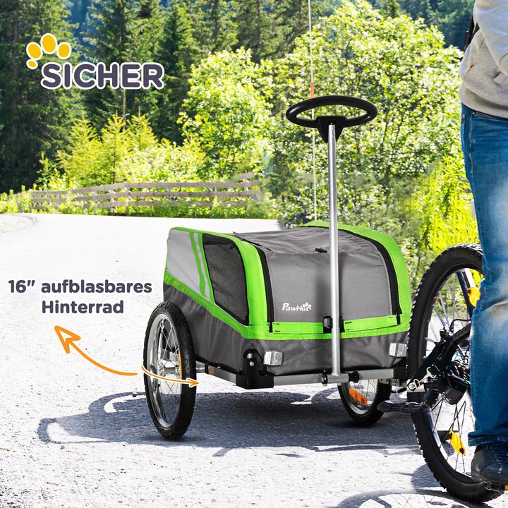 Produktbild PawHut Hundeanhänger 2 in 1 Trolley