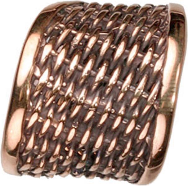 Immagine prodotto Star Piercing Anello intrecciato in oro rosa con bordo (57)