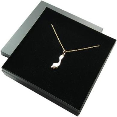 Actual product image Comair Necklace with pendant footprint gold plated (Metal)