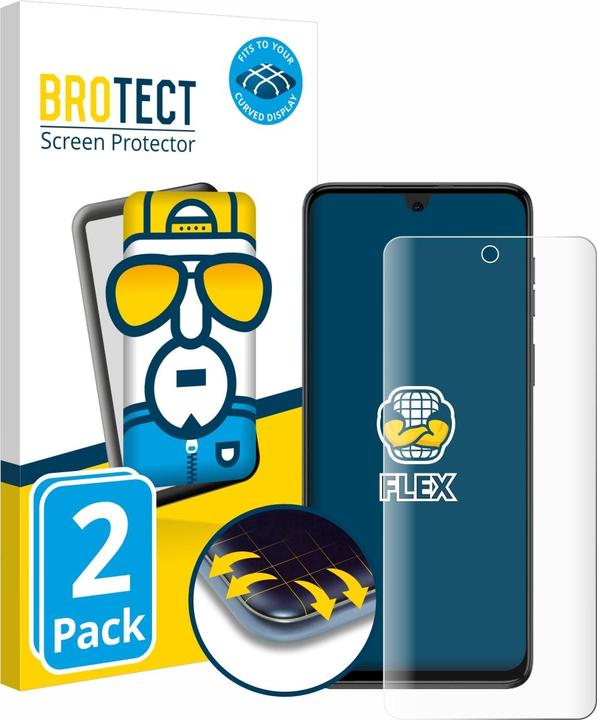 Productafbeelding BROTECT Volledig bedekkende screen protector (2 Stuk, Motorola Moto G54)