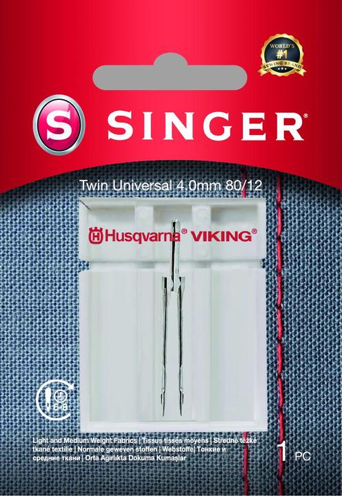 Produktbild Singer TWIN Nähmaschinennadel, 4mm, 80/12