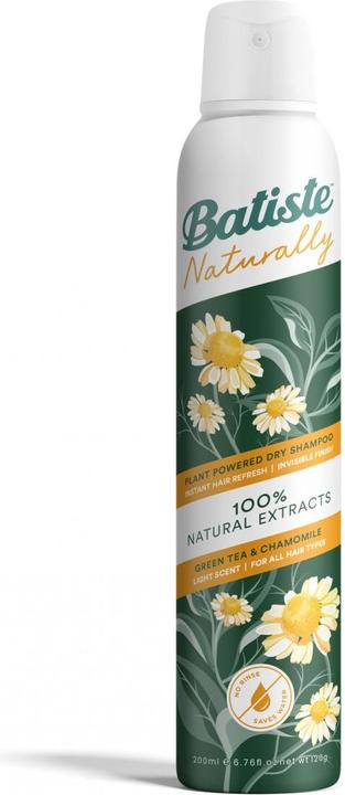 Actual product image Batiste Dry Shampoo Naturally Green Tea&Chamomille (200 ml, Dry shampoo)
