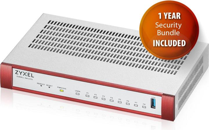 Actual product image Zyxel USGFLEX 100H Security Bundle Firewall