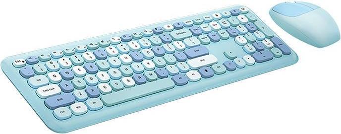 Image du produit Mofii Ensemble clavier + souris sans fil 666 2.4G (Bleu) (ING. Int., Filaire)