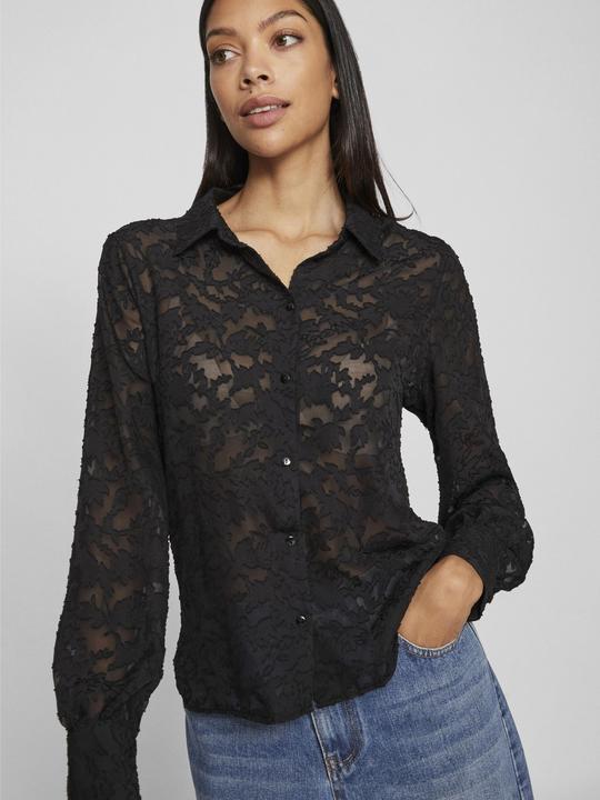 Produktbild Vila Regular Fit – Spitzen Hemd (38)