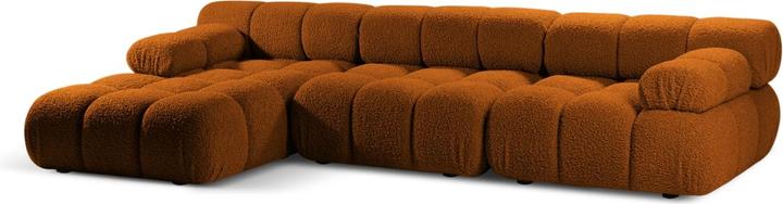 Image du produit Micadoni Canapé D'Angle Gauche Modulaire Velours, "Bellis", 4 Places, 282x155x70 Fabriqué en Europe (Canapé d'angle)