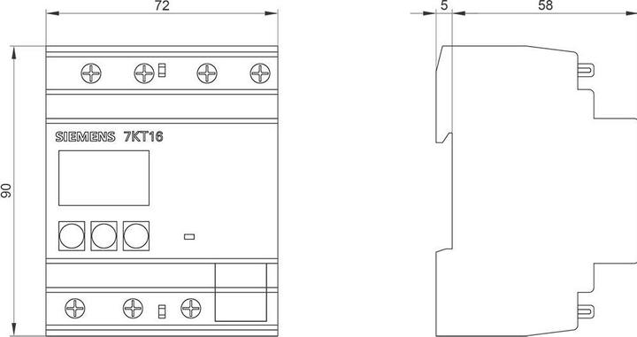 Actual product image Siemens PAC1600: 3 phasig / 63A, S0, MID
