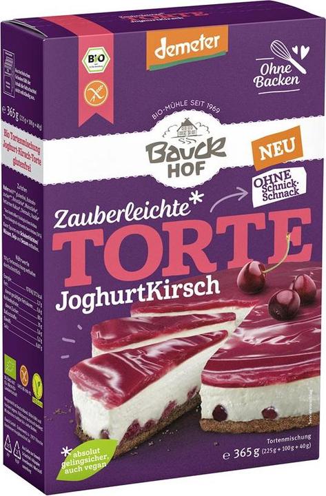 Actual product image Bauckhof Magic Light Cake YoghurtCherry Cake Mix Demeter (365 g)