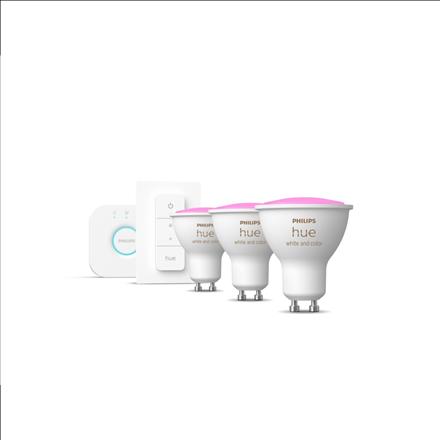 Image du produit Philips Hue Set de démarrage White & Color Ambiance (GU10, 5.70 W, 350 lm, 3 x, G)