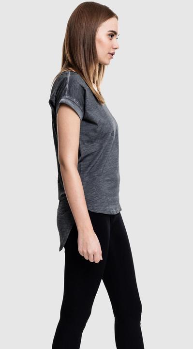Actual product image Urban Classics Ladies Long Back Shaped Spray Dye Tee (XS)