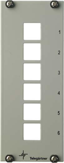 Produktbild Telegärtner Teilfrontplatte 3HE/7TE