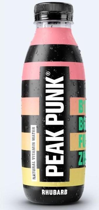 Image du produit Peak Punk Eau vitaminée naturelle Rhubarb (500ml) (Rhubarbe, 1 x)