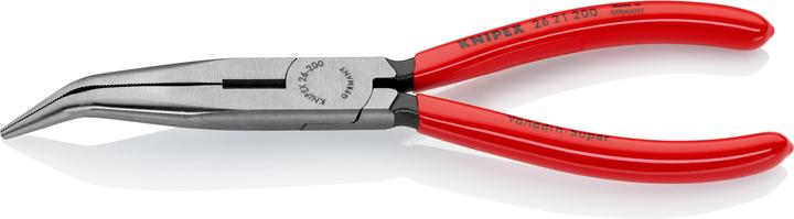 Immagine prodotto Knipex Pinza per meccanica - con becchi mezzotondi con tronchese (pinza a becchi di cicogna) 26 21 200 SB (200 mm)