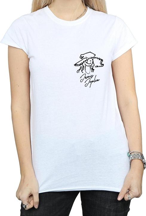 Immagine prodotto Janis Joplin Outline Sketched Maglietta Donna (S)