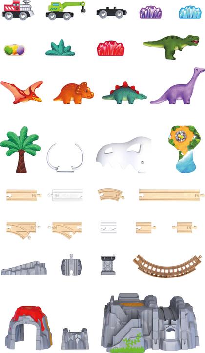 Actual product image Hape Dino railway adventure