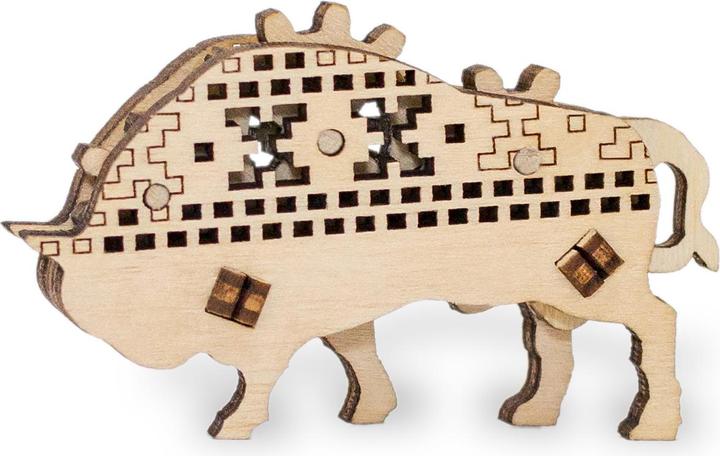 Image du produit Eco Wood Art 3D Wooden Jigsaw Puzzle - Bison (11 pièces)
