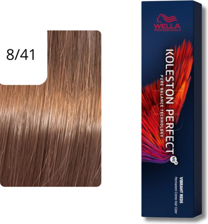 Actual product image Wella Koleston Perfect Me+ (8/41 light blonde red-ash)
