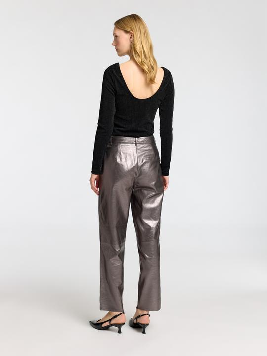 Image du produit Selected Femme Haut à paillettes avec manches longues (M)