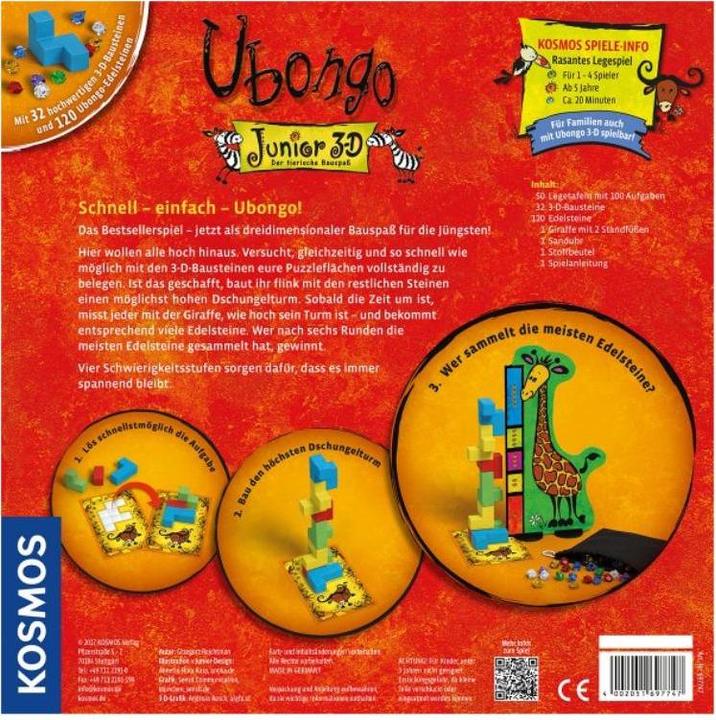 Actual product image Kosmos Junior Ubongo (German)