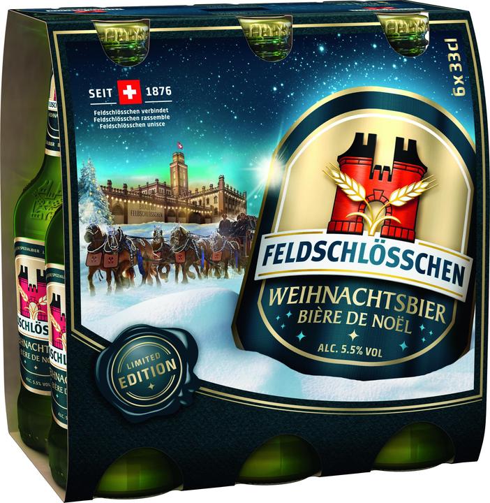 Produktbild Feldschlösschen Weihnachtsbier (6 x 33 cl)