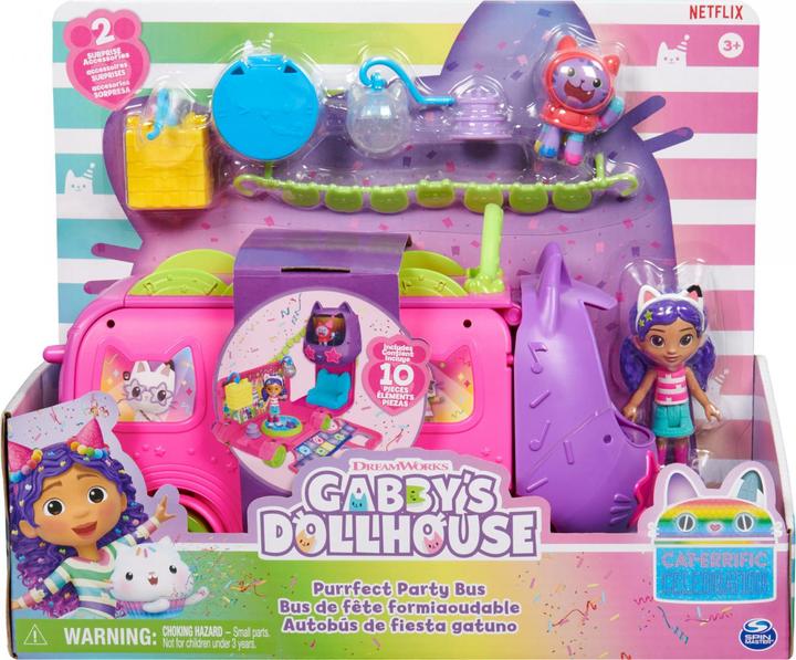 Actual product image Gabby's Dollhouse Sprinkle Party Bus