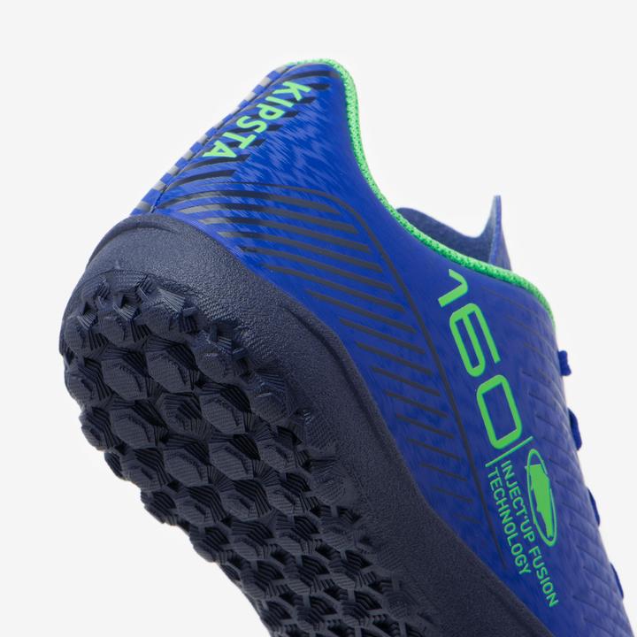 Immagine prodotto Kipsta Scarpe da calcio multispeed da bambino TF con lacci - 160 Turf blu (35)
