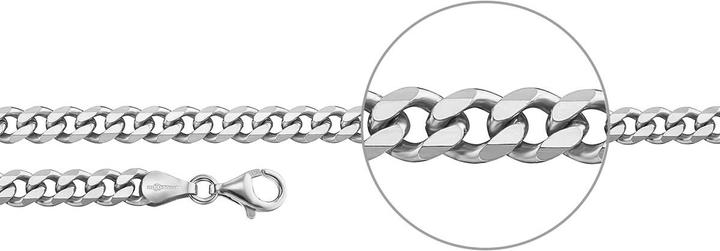 Produktbild Der Kettenmacher Panzerkettte Halskette (Silber, 60 cm)