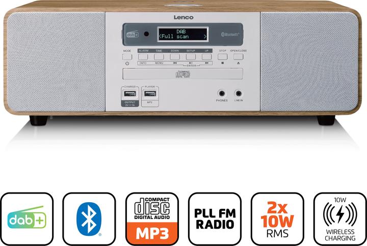 Immagine prodotto Lenco DAR-251WDWH (DAB, FM, Bluetooth)