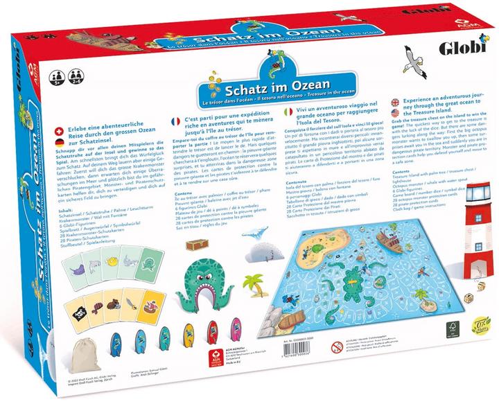 Actual product image AGM Globi treasure in the ocean (Italian, English, French, German)