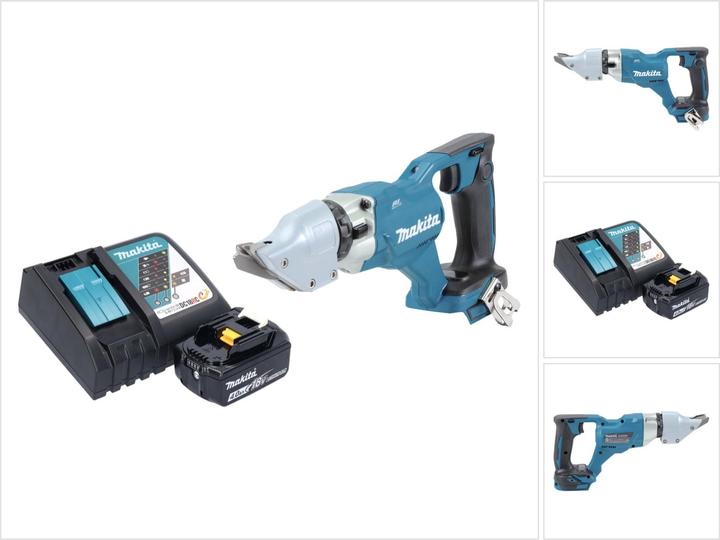 Immagine prodotto Makita DJS 200 RM1 Batteria Cesoie per lamiera 18 V 2,0 mm Brushless + 1x Batteria 4,0 Ah + Caricabatterie