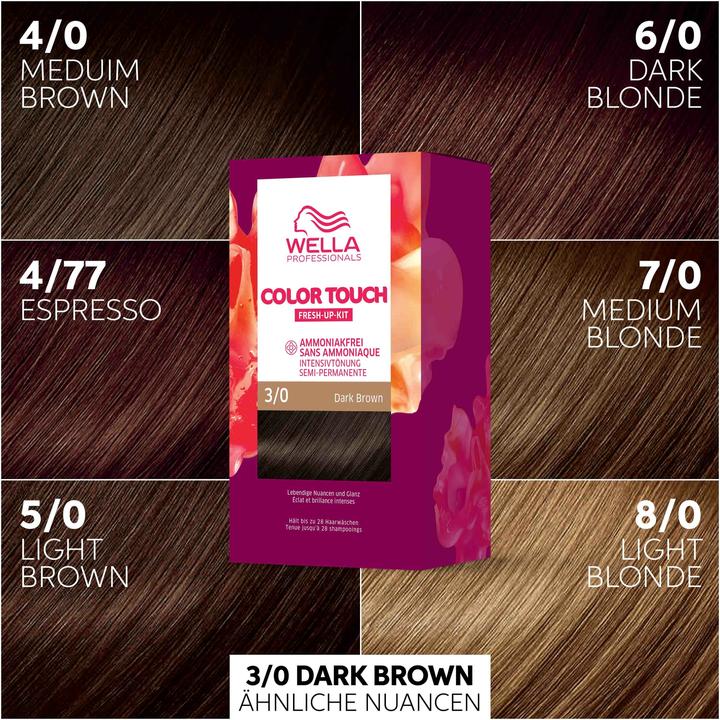Image du produit Wella Kit Color Touch Fresh Up (3/0 Brun foncé)