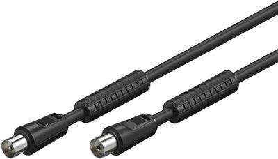 Actual product image Good Connections Antenna cable with sheath current filter, double shielding, black, 2.5m, ® (85 dB, Antenna cable)