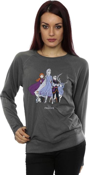 Actual product image Disney Womens/Ladies Frozen 2 Distressed Group Sweatshirt (S)