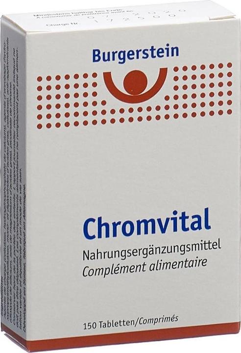 Actual product image Burgerstein Chromvital (150 Tabs) (150 Piece, Pills, 34 g)