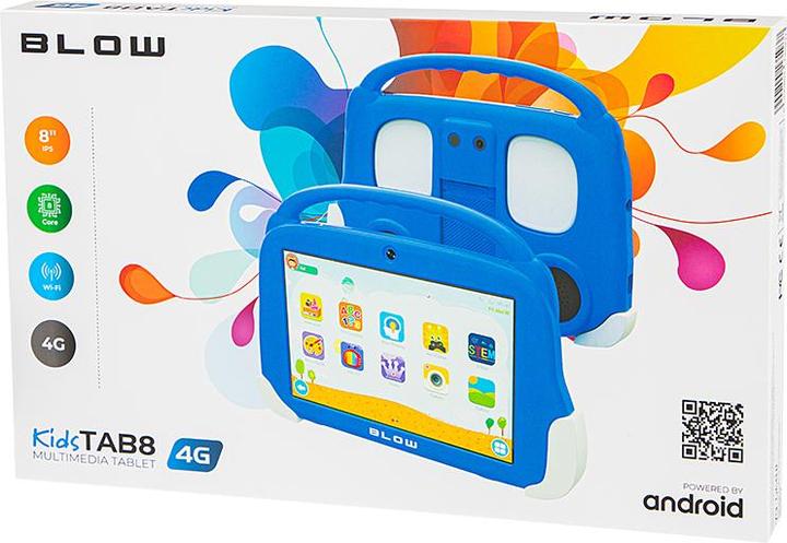Actual product image Blow Tablet KidsTAB8 4G 4/64GB blue + case (4G, 7.99", 64 GB, Astral Blue)
