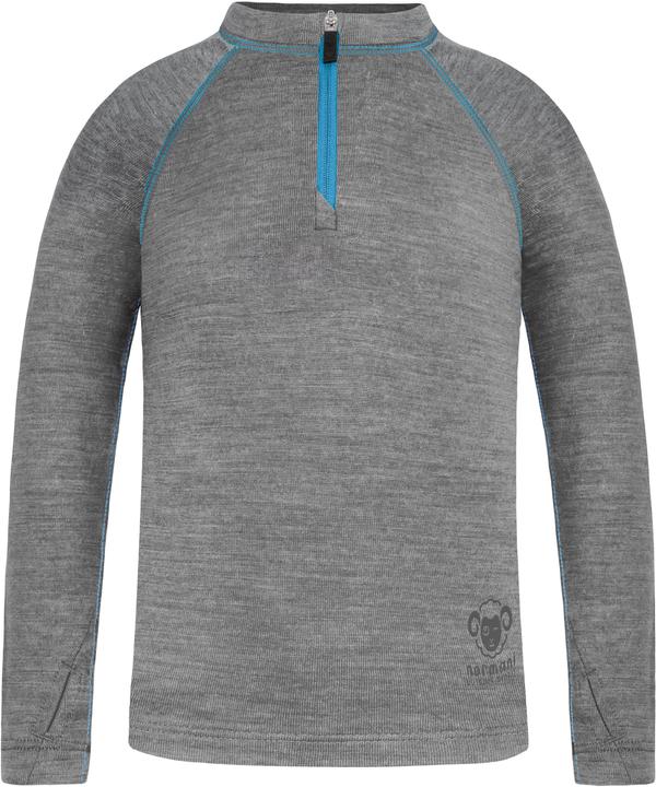 Immagine prodotto Normani Kinder Merino Langarm mit 1/4 Zipper „Nyapari“ - 9545 (122, 128, 125 B)