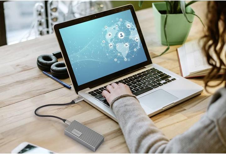 Productafbeelding Renkforce RF-5596326 M.2 behuizing voor harde schijf M.2 2280 USB 4 (M.2 2280)