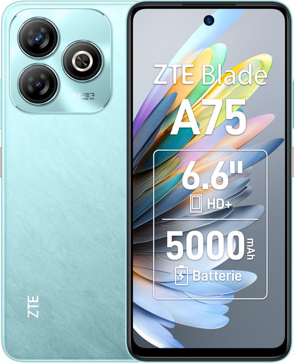 ZTE Blade A75 (128 GB, Green, 6.60", Dual SIM, 50 Mpx, 4G)