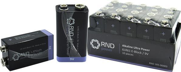 RND Primary battery (10 pcs., E Block, 500 mAh)
