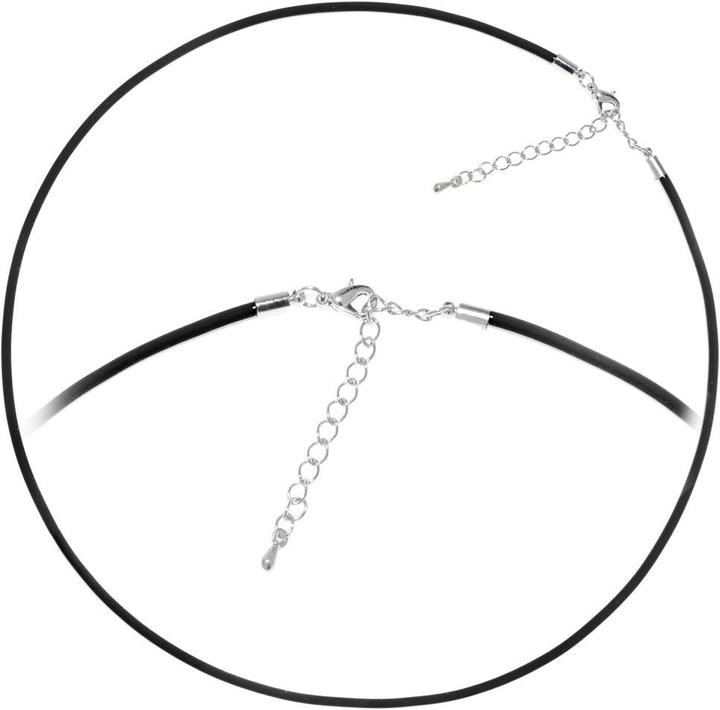Actual product image Bijouteria Simple necklace (Stainless steel, PVC, 50 cm)