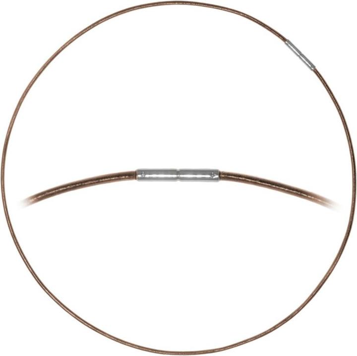 Produktbild Bijouteria Schlichte Halskette (Leder, Edelstahl, 45 cm)