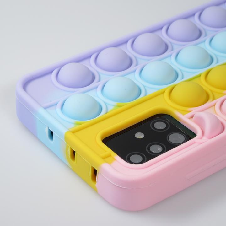 Produktbild PhoneLook Hülle Silikon Luftblasen Anti-Stress Regenbogen (Samsung Galaxy A51)